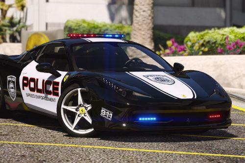 Ferrari 458 Italia  | Hot Pursuit Police | AUTOVISTA [Add-On / Replace | Template]